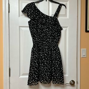 Guess black with white polka dots dress, size 10